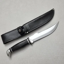 Vintage Case XX Hunting Knife 223-6 Fixed Blade USA With Original Leather Sheath