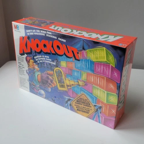 Vintage Rare *NEW SEALED* Knockout Board Game 1992 Rammer Hammer, Milton Bradley