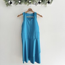 Athleta New Break Point Dress With Padded Bra Blue XL BB04