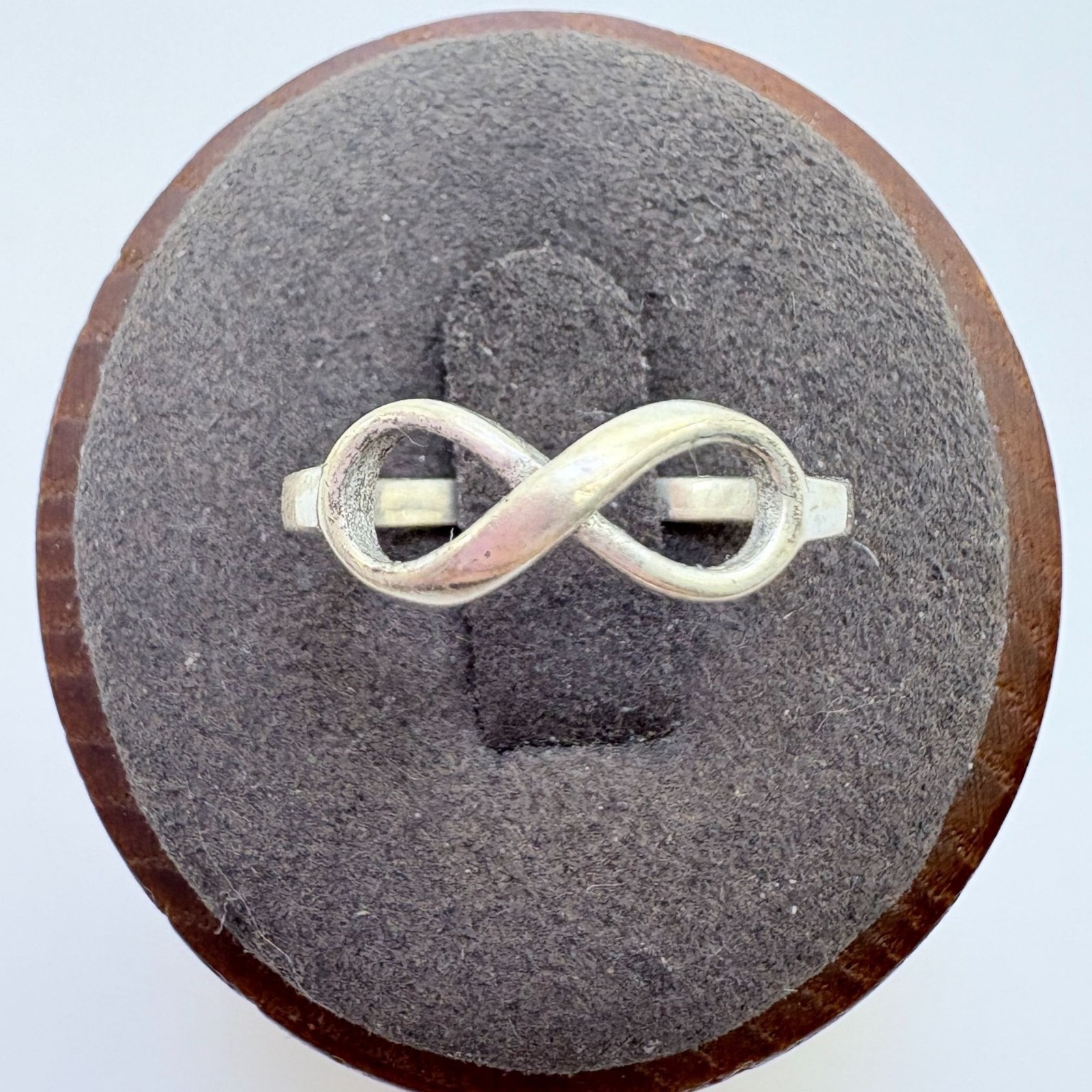 VTG Solid Sterling Silver 925 Infinity Open Desig… - image 1