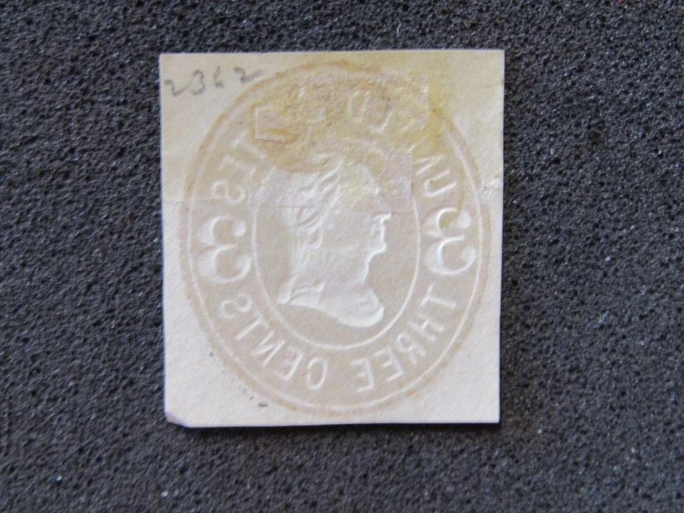 1864 US S# U61, 3 cent Brown on Buff Envelope Corner BOB Mint Hinged. MH - Image 2 of 2