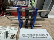 Self Centering Dowel Jig Kit, Drill Guide Jig Block for Straight Holes & H/W