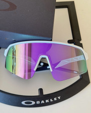 Oakley Sutro Lite Sweep OO9465 Sunglasses Matte White Frame Prizm Purple Lens