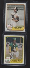 1981 FLEER #184 EDDIE MURRAY and #351 RICKEY HENDERSON  (2 cards) NM-NM/MT