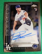 2025 Topps Chrome #RA-BCA Ben Casparius Rookie On Card Auto (RC, AU) DODGERS