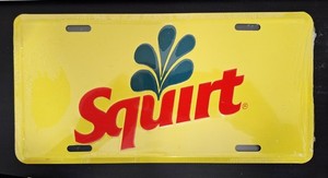 SQUIRT SODA  LICENSE PLATE   