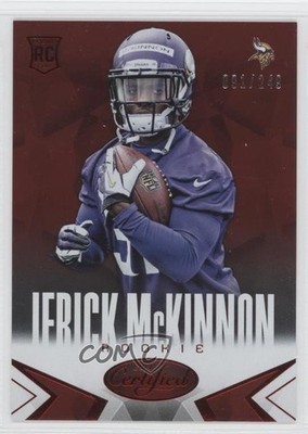 2014 Certified Red 91/249 Jerick McKinnon #134 Rookie RC 0f8