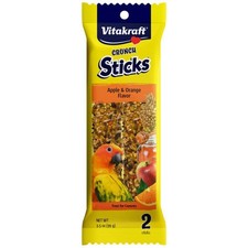 Vitakraft Crunch Sticks Apple  Orange Flavor Treat 3.5 oz. Pack of 2 