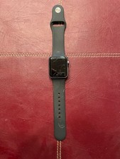Apple Watch Series 3 38mm Space Gray Aluminum Case with Black Sport Band...