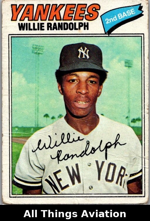 1977 Topps #359 WILLIE RANDOLPH VG RC