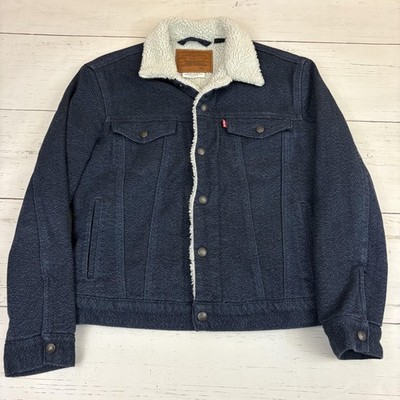 Levi'sDenim Trucker Jacket Mens S Sherpa Lined