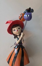 NWT Viral Bella Lux Halloween Witch Girl Figure Holding Balloons Decor 14  