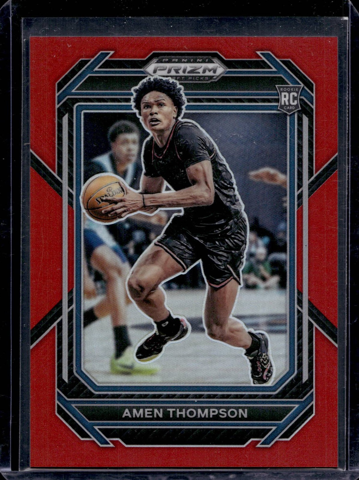 2023 Panini Prizm Draft Picks Amen Thompson #4 RC Rookie Red Prizms /299