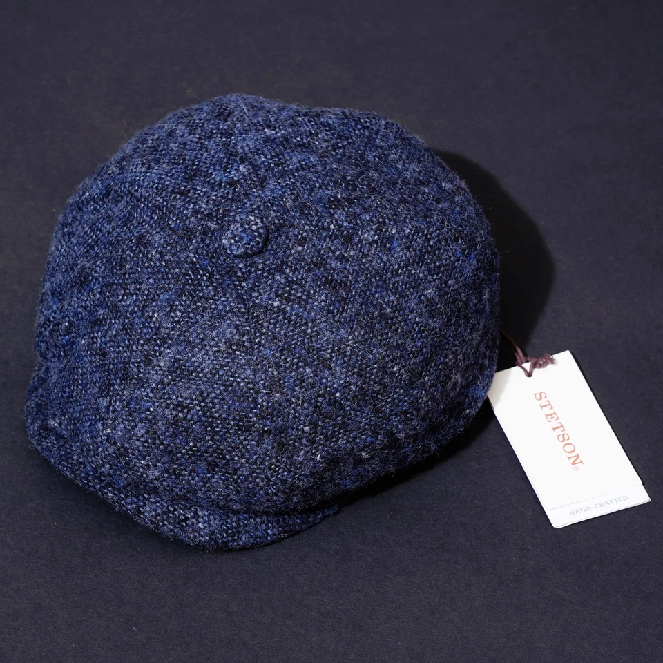 STETSON Bakerboy Hat Flat Cap SMALL Mens Doegal Wool Newsboy Celebrity 55 S - Image 3 of 4