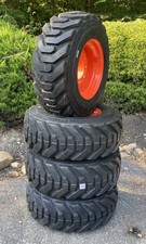 4-HD 12-16.5 SKS-8 Skid Steer Tires/Rims for Bobcat S220,S250,S300,S630,S650