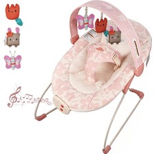 Baby Bouncer – Baby Bouncer seat, Infants Bouncy Seat with Music & Sensory Toys,