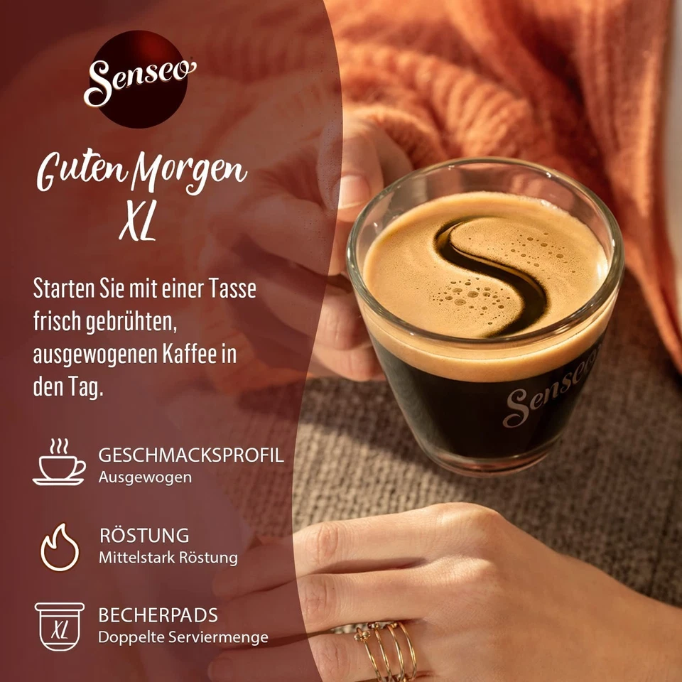 Senseo Pads Guten Morgen XL, Storage Pack, 5 x 20 Drinks, 100 Coffee Pods - Bild 4 von 4