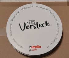 Nutella Keksdose weiß Blech Dose Plätzchend...