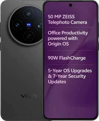 vivo X200T (Black, 256GB) (12 GB RAM) Dimensity 9400+ ESIM Global Version