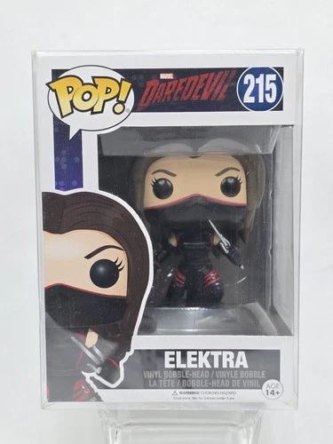 FUNKO POP! Marvel Daredevil Elektra Vinyl Bobble-Head #215 Vaulted W/Protector