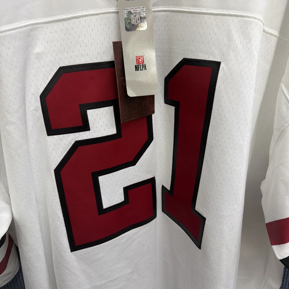 Camiseta Mitchell & Ness 1989 NFL Atlanta Falcons Deion Sanders 21 60 4XL nueva con etiquetas Foto 2 de 4