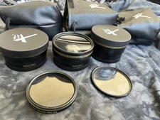 Xit Pro Series 0.43x hd Wide Angle Lens with Macro & 2.2 hd Telephoto Lens 58mm