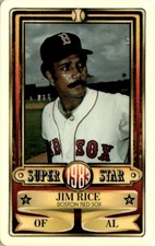 1983 Perma-Graphic Super Star Credit Cards Jim Rice Boston Red Sox #6