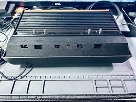 ATARI 2600 CX-2600A CONSOLE/2 JOYSTICKS/ENCOUNTER @ L5 COSMIC ARK /M.COMMAND EXC