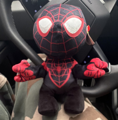 Spider-Man Miles Morales Plush Toy Doll Black Red White Washable 2020 6-14in
