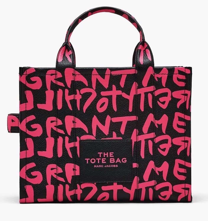 2025 Marc Jacobs x Stephen Sprouse Graffiti Medium Tote Pink NEW