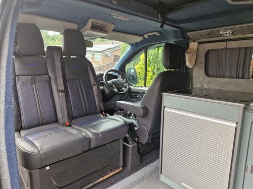 2.2 LWB Ford Transit Custom Camper van POP TOP - Picture 22 of 24