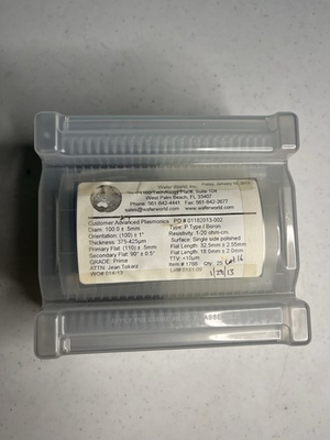 #ad Lot of 12 Wafer World 4quot; Silicon Wafers 100mm P Type Boron 100 Prime Grade $249.99