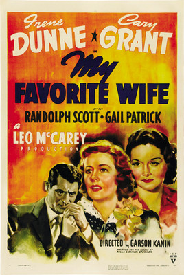 My Favorite Wife (1940) Irene Dunne Cary Grant movie poster 24x36 inches