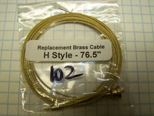 Hermle brass cable with attached ends 76.5" #102