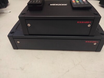 Kicker KXA400-1 class D sub amp & KXA400-4 4X100 watts 4-ch full