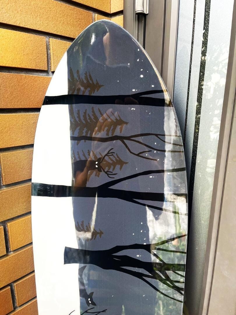 スノーボード GENTEMSTICK MID FISH ART BY YUSUKE HANAI GENTEMSTICK MID FISH SPECIAL EDITION LIMITED 100 ART BY