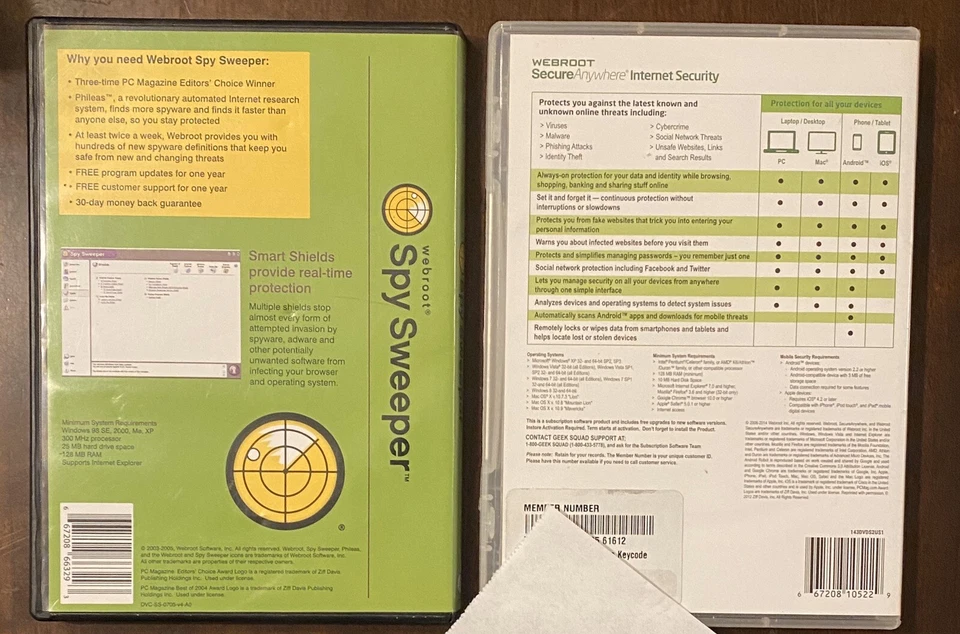 Webroot SecureAnywhere - Full Version for Windows & Mac + Spy Sweeper Excellent - Image 2 of 4