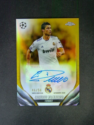2023-24 Topps Chrome Cristiano Ronaldo Auto Gold /50