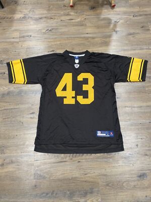 REEBOK PITTSBURGH STEELERS TROY POLAMALU ON FIELD