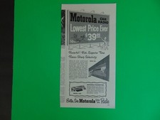 1954 Motorola Car Radio Lowest Price Ever 39.95 Vintage Art Print Ad