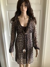 Buffalo Long Sleeve Womens Dress Brown Size Small Layered Boho