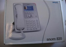 SNOM 820 DESKTOP PHONES. SET OF TWO PHONES 400