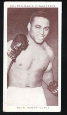 1938 Churchman's Boxing #24 JOHN HENRY LEWIS HOF - VG+