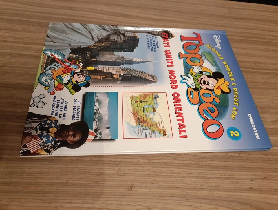{BRX11} libro - TOPOGEO 2 Stati uniti nord orientali  -De AGOSTINI junior DISNEY - Immagine 2 di 4