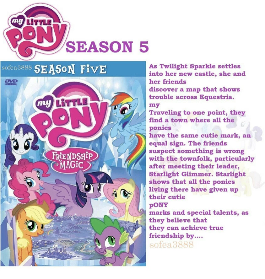 My Little Pony: Friendship Is Magic Season 4,5,6,7,8,9 DVD ~ All Region English - Image 4 of 4