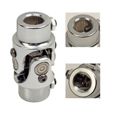 Silver 34-36 Spline X 34 Dd Universal Steering Shaft U Joint Single Coupling Silver 34-36 Spline X 34 Dd Universal Steering Shaft U Joint Single Coupling