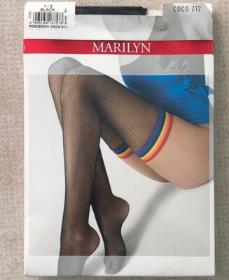 Marilyn Coco luxurious beautiful fishnet stockings with a nice colored crown