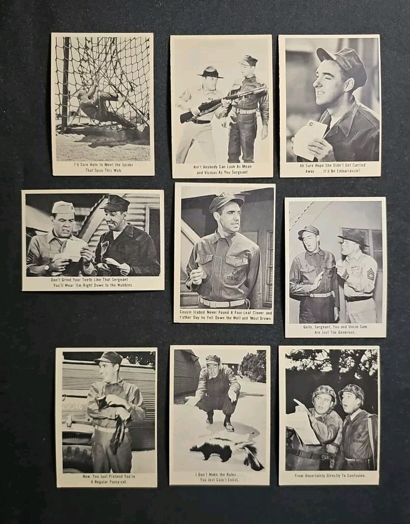 1965 Fleer Gomer Pyle TV Show Trading Card Lot (9 Cards) eBay