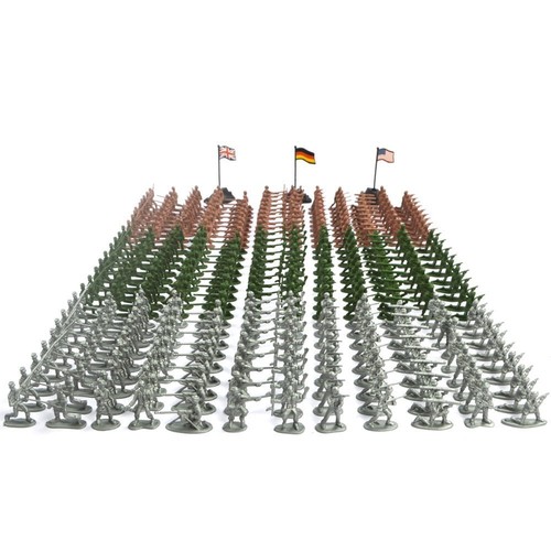 Armee Männer spielen Eimer-Soldaten des Zweiten Weltkriegs - über 300-teiliges Set