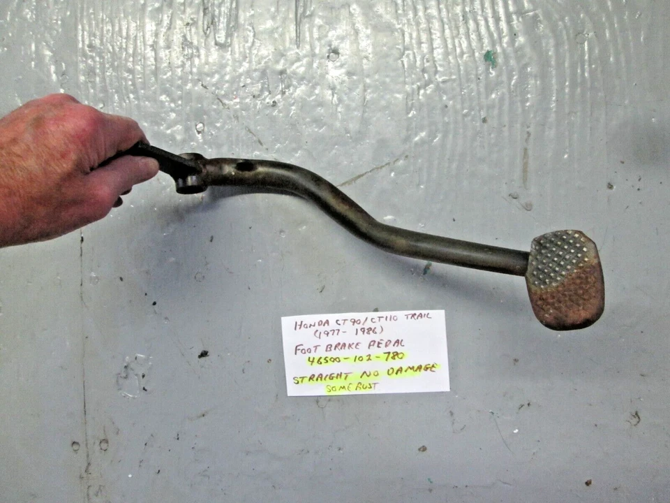 Pedal de freno Trail CT90 / CT110 de colección Honda 1977 - 1986, 46500-102-780 Foto 2 de 4